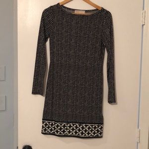 Michael Kors Long Sleeved Midi Dress
